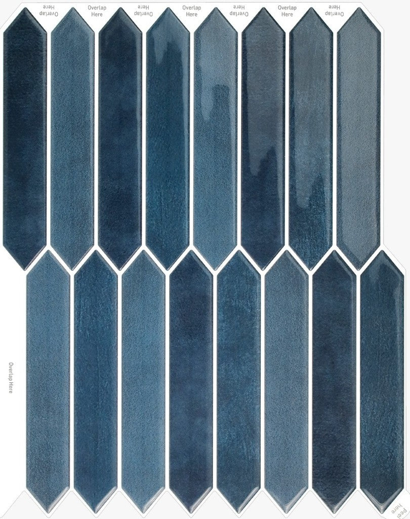 Linear North T80851 Björkved – grå linjär 3D vinyl kakelplatta 29×22,86 cm 5 ark