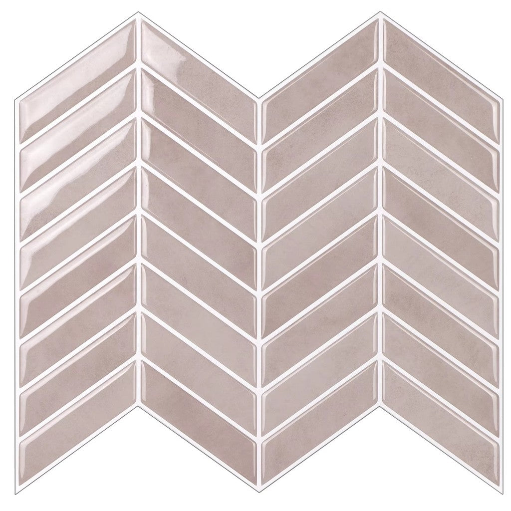 Nordic Elements T80524 Rosenhav – rosa 3D vinyl geometrisk kakelplatta 30×30 cm