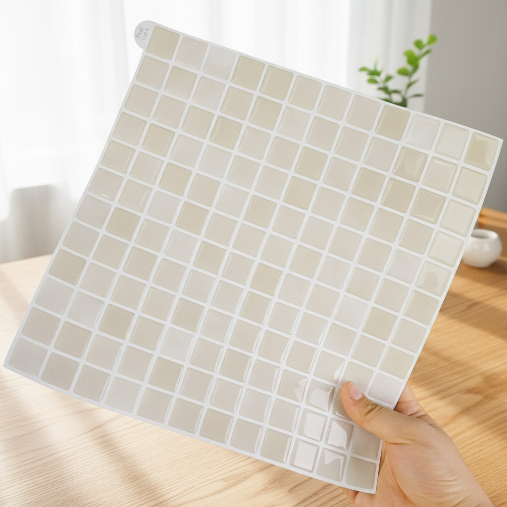 Nordic Mosaik installation steg för steg – självhäftande 3D mosaik vinyl kakel på vägg
