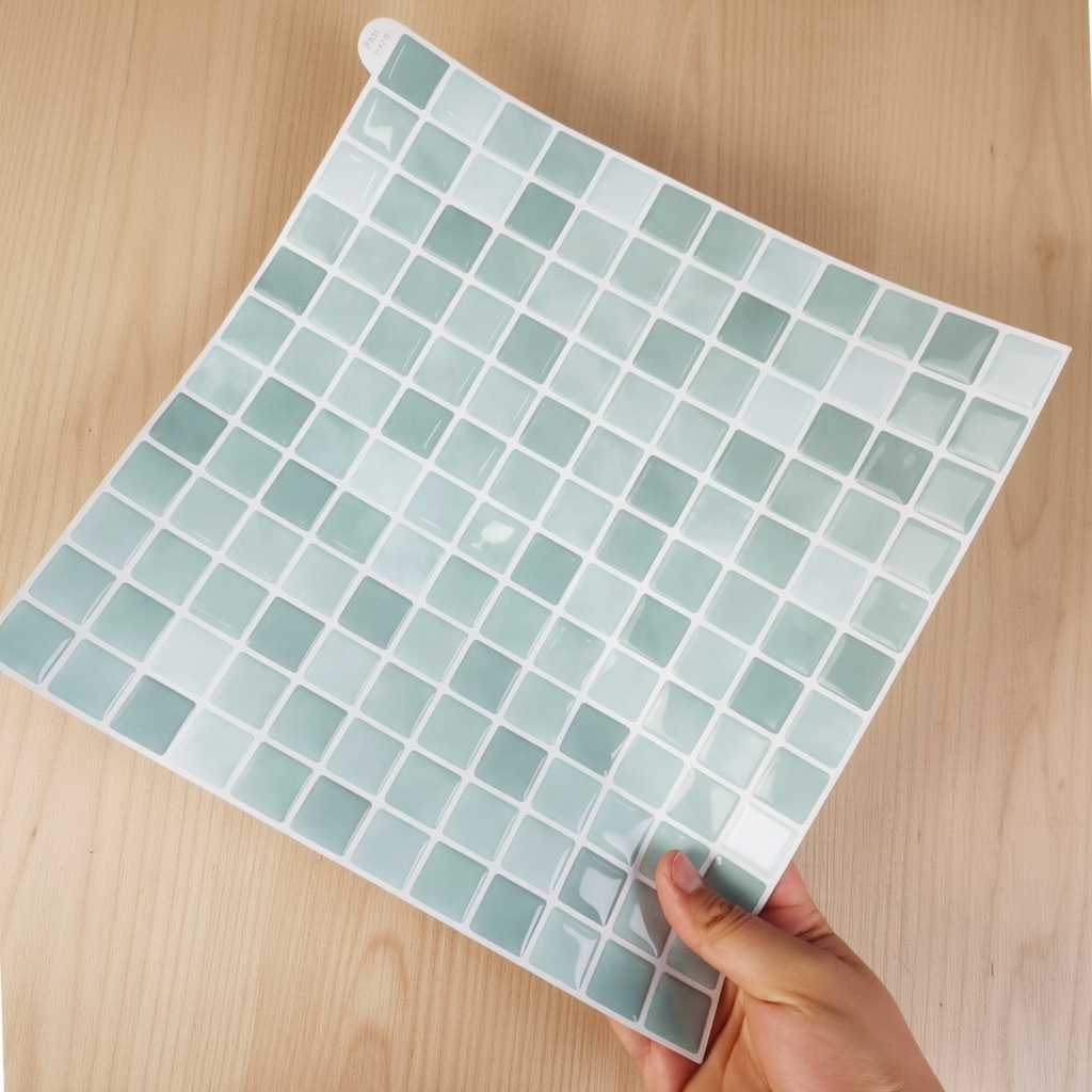 Nordic Mosaik Ishavsblå blå 3D mosaik kakel – skandinaviskt hem kök och badrum