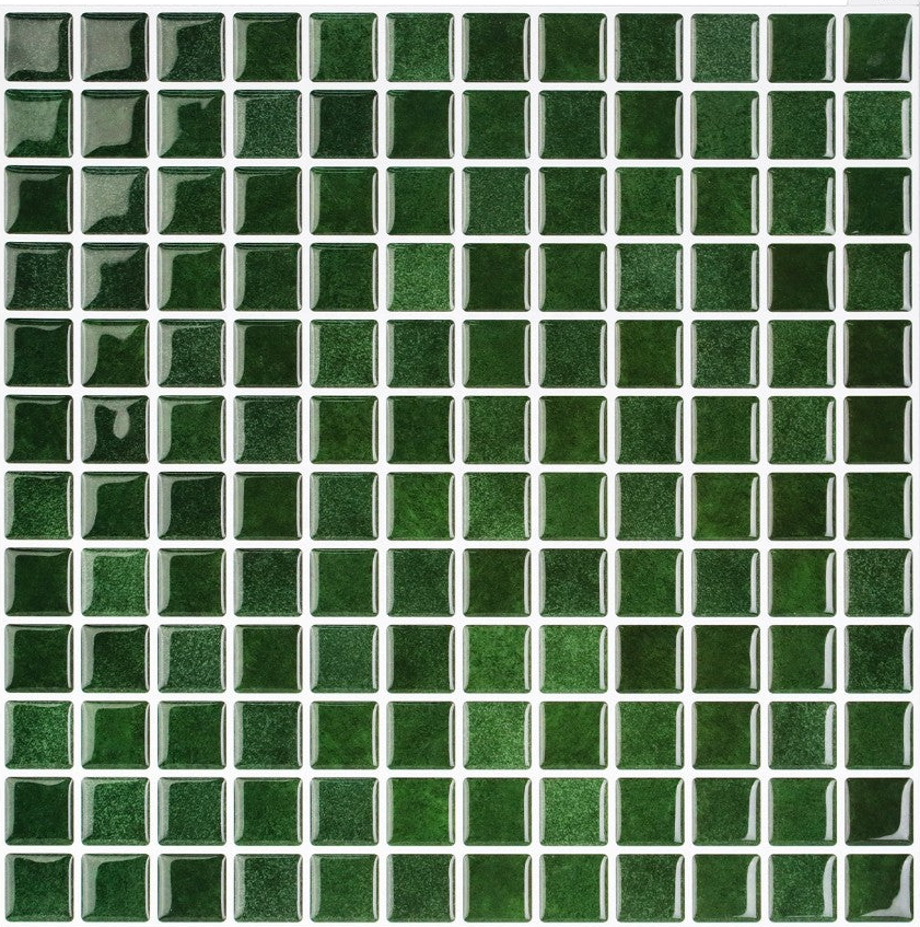 Nordic Mosaik T80243 Polarmoss – grön 3D vinyl mosaik kakelplatta 30×30 cm 5 ark
